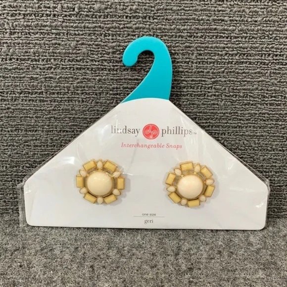 Lindsay Phillips Interchangeable Shoe Snaps One Size Geri Decorative Bling Charm - Picture 1 of 9